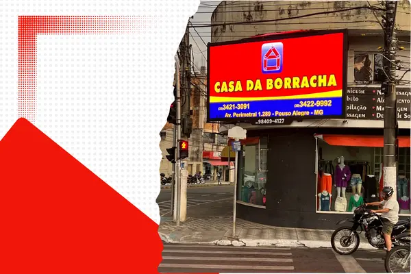 Por que divulgar em um painel de led?